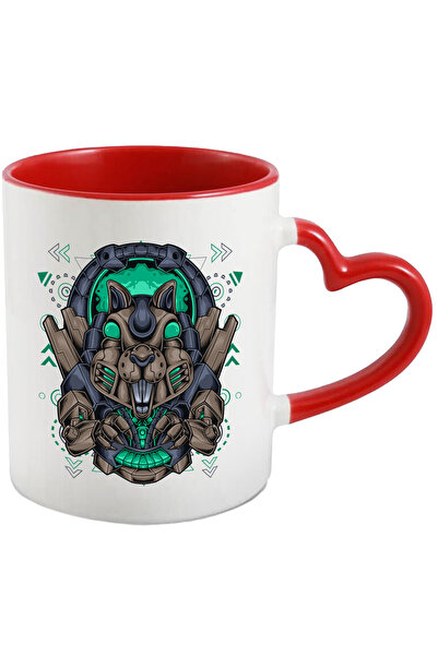 StoryGift Romania Cana Cu Veverita, Robot, Mecha, Geometric, SF, Cyberpunk, M...