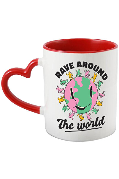 StoryGift Romania Cana Cu Mesaj In Engleza Rave Around The World, Planeta, Da...