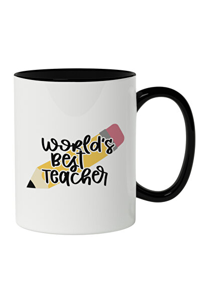 StoryGift Romania Cana Cu Text In Engleza Best Teacher Ever, Creion Scolar, C...