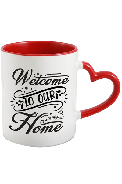 StoryGift Romania Cana cu mesaj de intampinare cu textul "Welcome to our home...