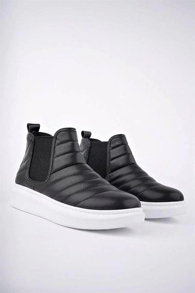 Store Slw205 Boston Laceless Skin Men's Sports Boots Bt - Black