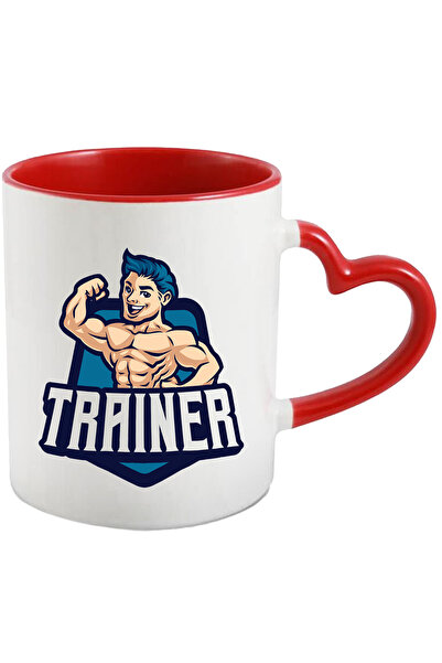 StoryGift Romania Cana Cu Mesaj Trainer, Emblema, Muschi, Barbat, Antrenor, G...