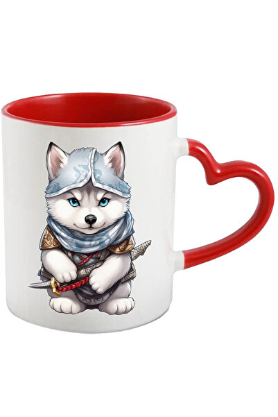 StoryGift Romania Cana Cu Catel, Soldat, Esarfa, Arma, Amura, Multicolor 330 ...