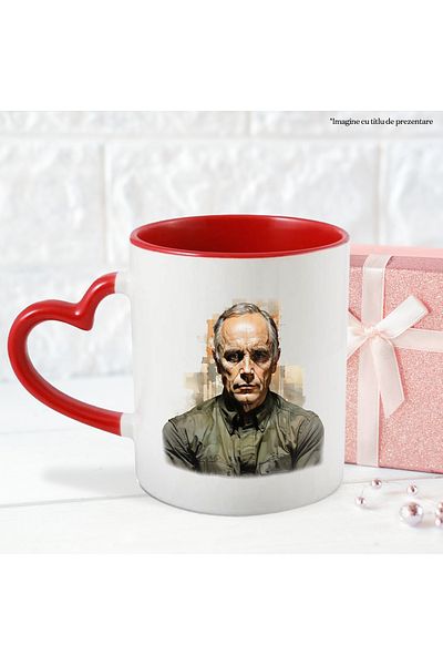 StoryGift Romania Hannibal Lecter Mug, Fictional Character, Horror, Movie, x Multicolor 330 ml, Sky, With Heart Handle