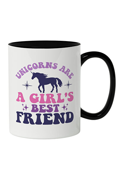 StoryGift Romania Cana Cu Text In Engleza Colorat Unicorn Are A Girl's Best F...