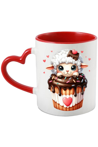 StoryGift Romania Cana cu o oaie care sta intr-o briosa, ilustratie, vesela, ...