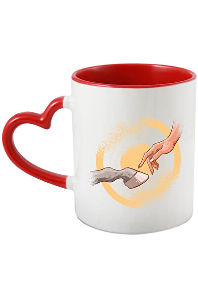 StoryGift Romania Cana Cu Mana, Copita, Animal, Prietenie, Cerc, Multicolor 3...