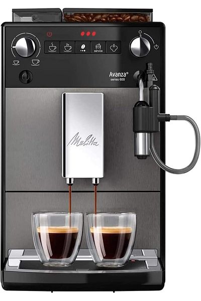 melitta Fully Automatic Coffee Maker Avanza Series by Melitta with 1450W, 1.5L Capacity, Dark Titan/Stainles