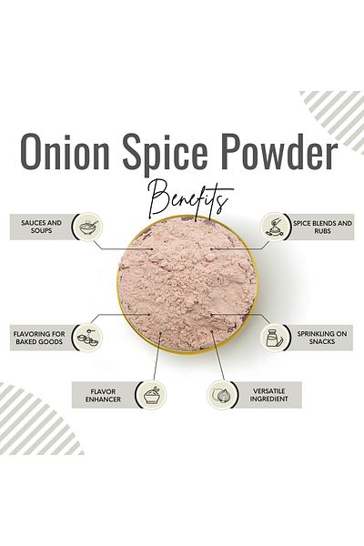 AWAFI MILL Onion Powder | Allium Cepa - Bottle of 100 gram / 3.5 Oz