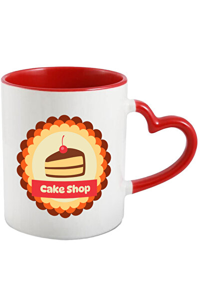 StoryGift Romania Cana Cu Mesaj In Engleza Cake Shop, Tort, Felie, Cireasa, F...