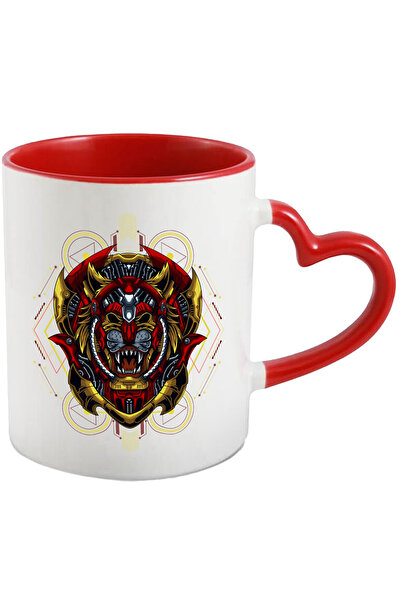 StoryGift Romania Cana Cu Tigru, Emblema, Robot, SF, Multicolor 330 ml, Ceram...