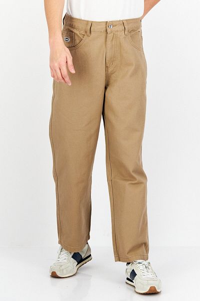 XLARGE Men Regular Fit Plain Non-Stretchable Denim, Tan