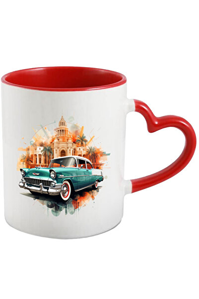 StoryGift Romania Cana Cu Masina, Vintage, Cladire, Monument, Palmieri, Multi...