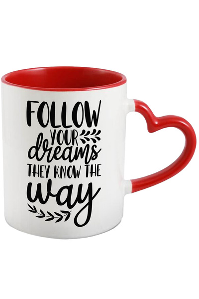 StoryGift Romania Cana cu textul "Urmeaza-ti visurile, ele stiu calea/directi...