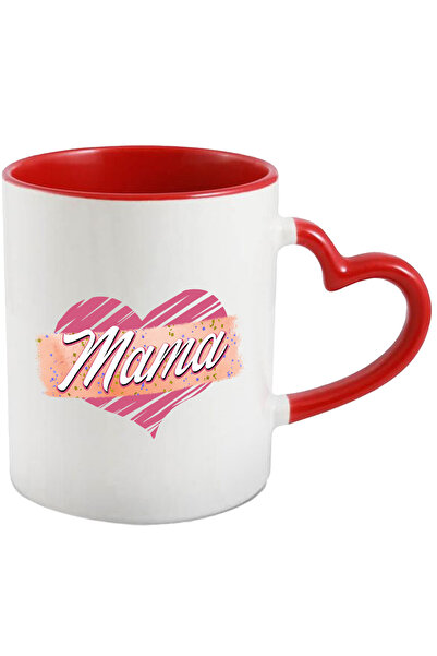 StoryGift Romania Cana cu mesajul "Mama", ilustratie, mama, inima, iubire, af...