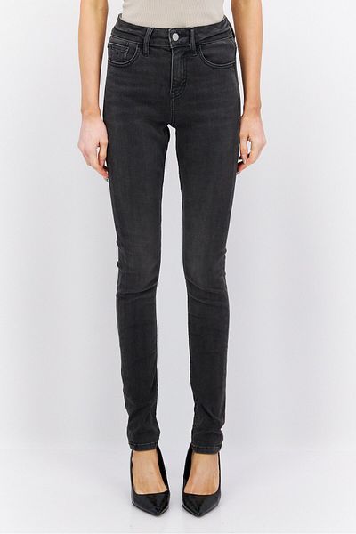 Esprit Women Skinny Fit Washed Stretchable Jeans, Black