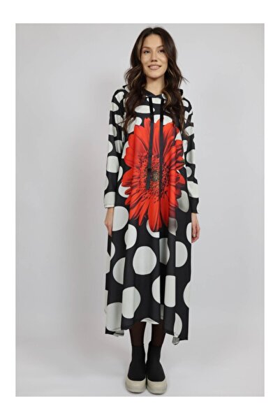 FASHIONLAND Асиметрична рокля с дълъг ръкав DAYSY DOTS FERRARA, многоцветна, ...