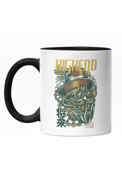 StoryGift Romania Cana Cu Masinarie Cu Palarie Inalta Si Mustata, Text In Eng...