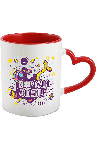 StoryGift Romania Cana Cu Mesaj In Engleza Keep Calm And Smile, Zambet, Jucar...