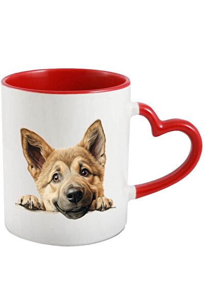 StoryGift Romania Cana cu un catel fericit | ilustratie | maro deschis | anim...