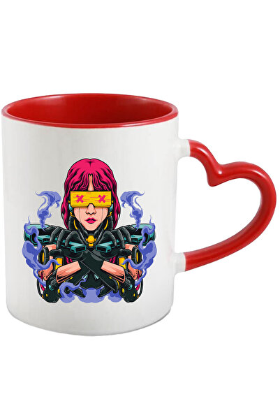 StoryGift Romania Cana Cu Ochelari, Pistoale, SF, Android, Multicolor 330 ml,...