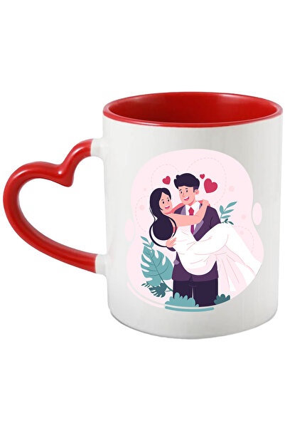 StoryGift Romania Cana Cu Cuplu, Casatorie, Nunta, Inimi, Dragoste, Multicolo...