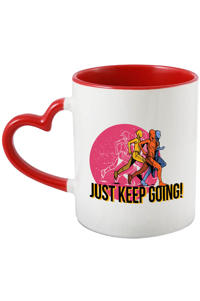 StoryGift Romania Cana Cu Mesaj In Engleza Just Keep Going, Atletism, Competi...