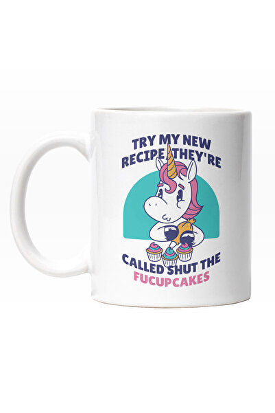 StoryGift Romania Cana Cu Mesaj Haios In Engleza, Unicorn Multicolor Bucatar,...