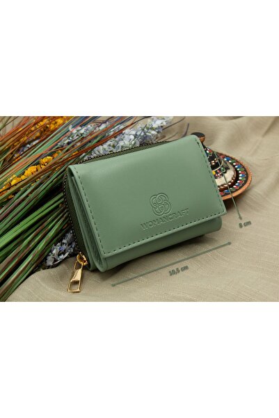 Womancraft Dámská peněženka se zipem a přihrádkou na papír a mince