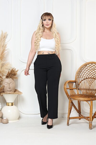 ERBAYS Büyük Beden Boru Paça Pantolon