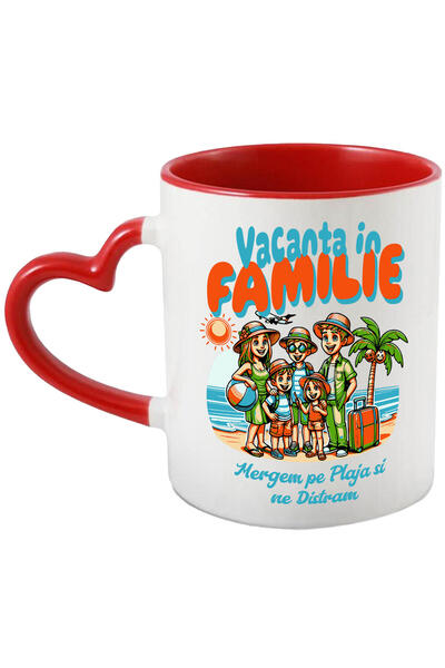 StoryGift Romania Cana cu Portret Familie In Vacanta Plaja Tropicala, Text Me...