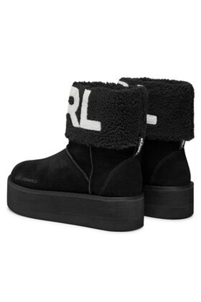 Karl Lagerfeld ghete de damă până la gleznă KL48552 negre