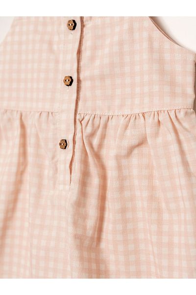 Kidaxi Pitikare Patterned Baby Girl Barbotez |   Stylish and Comfortable One Piece Jumpsuit |   3-24 Months |   Kd53394