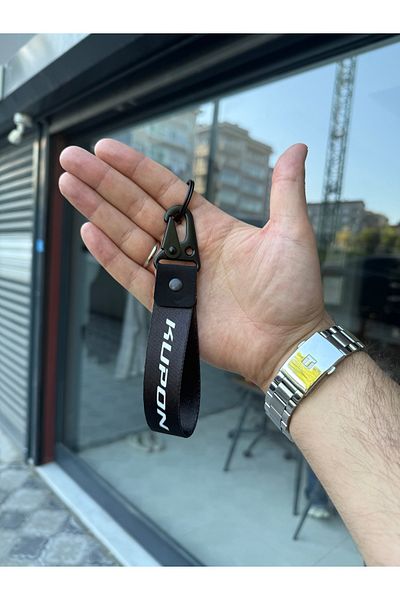 Duftpalm سلسلة مفاتيح من القماش للسيارات والدراجات النارية بتصميم قسيمة