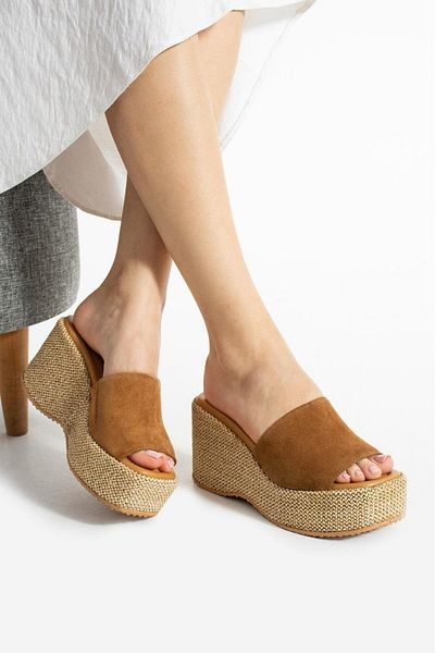 CICIKIZ Γυναικείες παντόφλες Wedge Heel