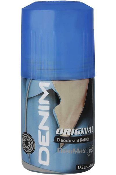 Denim Deodorant Roll On For Men - Original - 24-Hr Freshness 50ML
