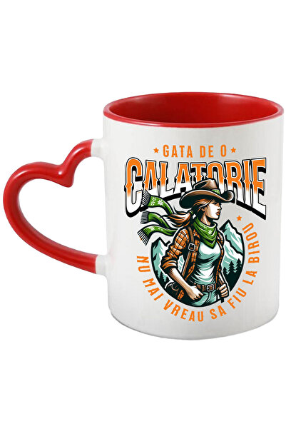 StoryGift Romania Cana cu Fata Cu palarie Si Rucsac Aventura Intre munti Text...