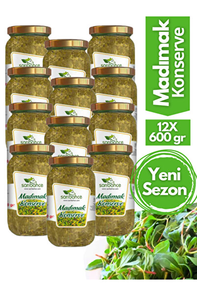 Sarıbahçe Madımak Konservesi (600 GR) - 12'li Paket Tokat Sivas Amasya Madımak