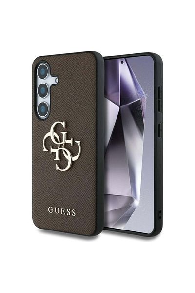 Guess Case For Samsung Galaxy S25 Plus, , Hardcase Grained Big And Classic, Brown