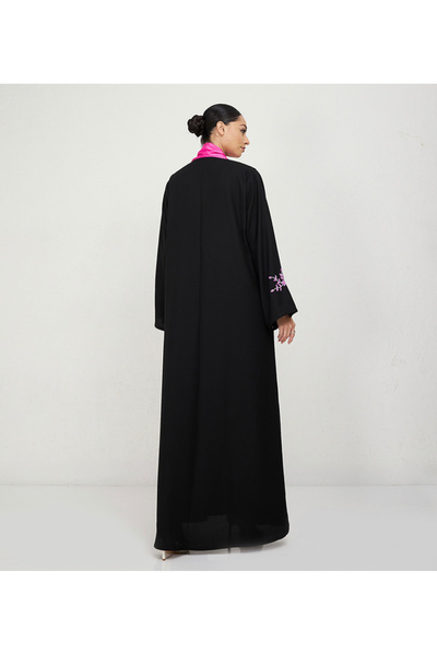 Rosette Abaya Pink-B Stones