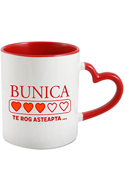 StoryGift Romania Cana cu Inimioare Umplute Culoare Sau Goale Text Bunica Te ...