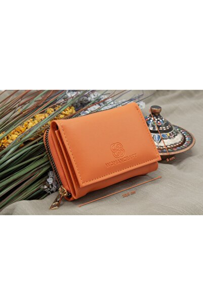 Womancraft Γυναικείο πορτοφόλι με χαρτί με φερμουάρ και θήκη για κέρματα