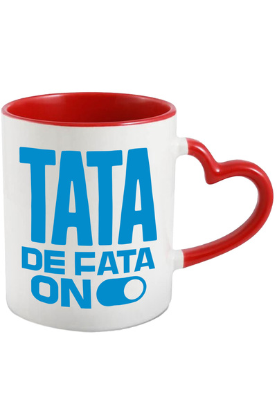 StoryGift Romania Cana cu Buton OF ON Iubire Text tataDe Fata Familie Dragost...