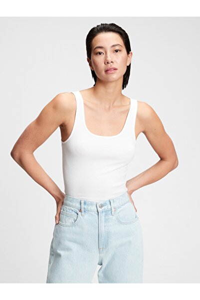 GAP Kadın Beyaz Fitilli Atlet