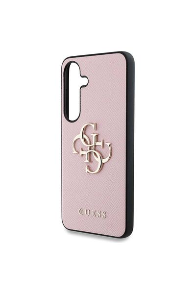 Guess Case For Samsung Galaxy S25 Plus, , Hardcase Grained Big And Classic, Pink