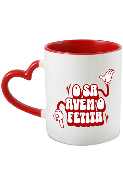 StoryGift Romania Cana cu Maini Stil Mickey Mouse Deget Aratat In Jos Text O ...