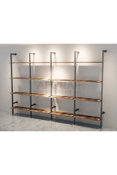 AFE DEKOR Mağaza Raf Sistemi, Askılık Sistemi, Butik Rafı, Mağaza Stand, Giyinme Odası-375*250