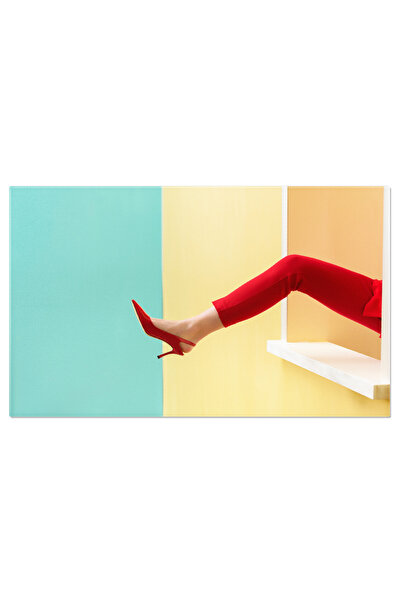 StoryGift Romania Tablou Canvas Eleganta La Indemana Picior Feminin In Pantof...