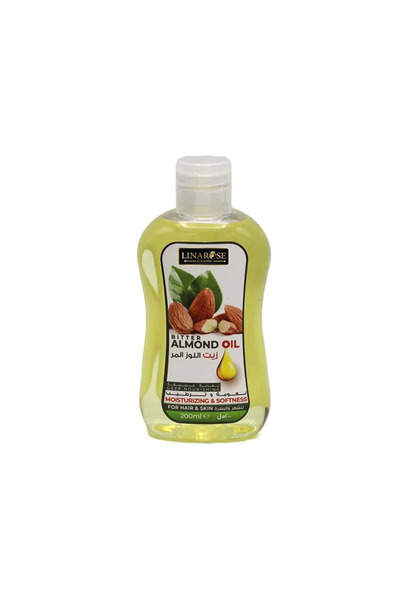 Linarose لينا روز زيت اللوز المر للشعر والبشرة - 200 مل