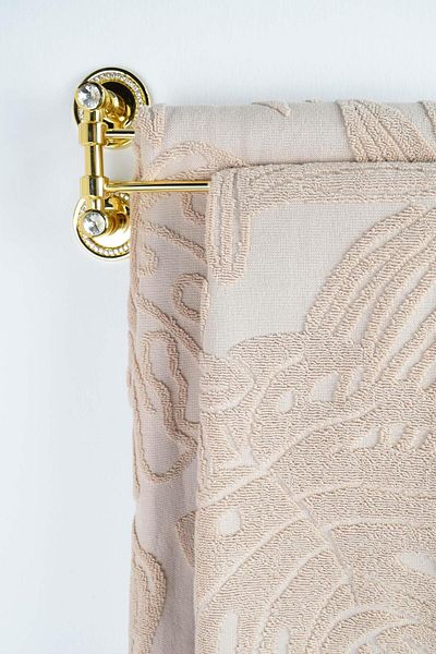 birizmoda Botanical Garden Fringed Bath Towel - Beige